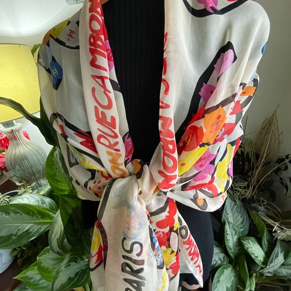 Chanel Rue Cambon Silk Scarf. - Picture 16 of 16